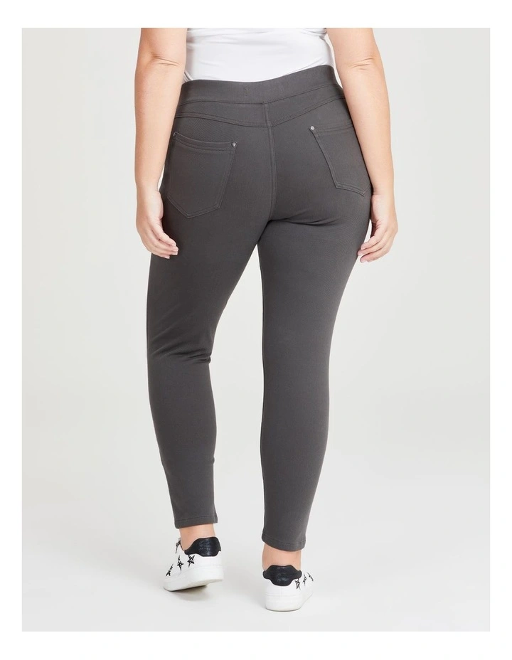 The Best Friend Denim Jegging in Gravel