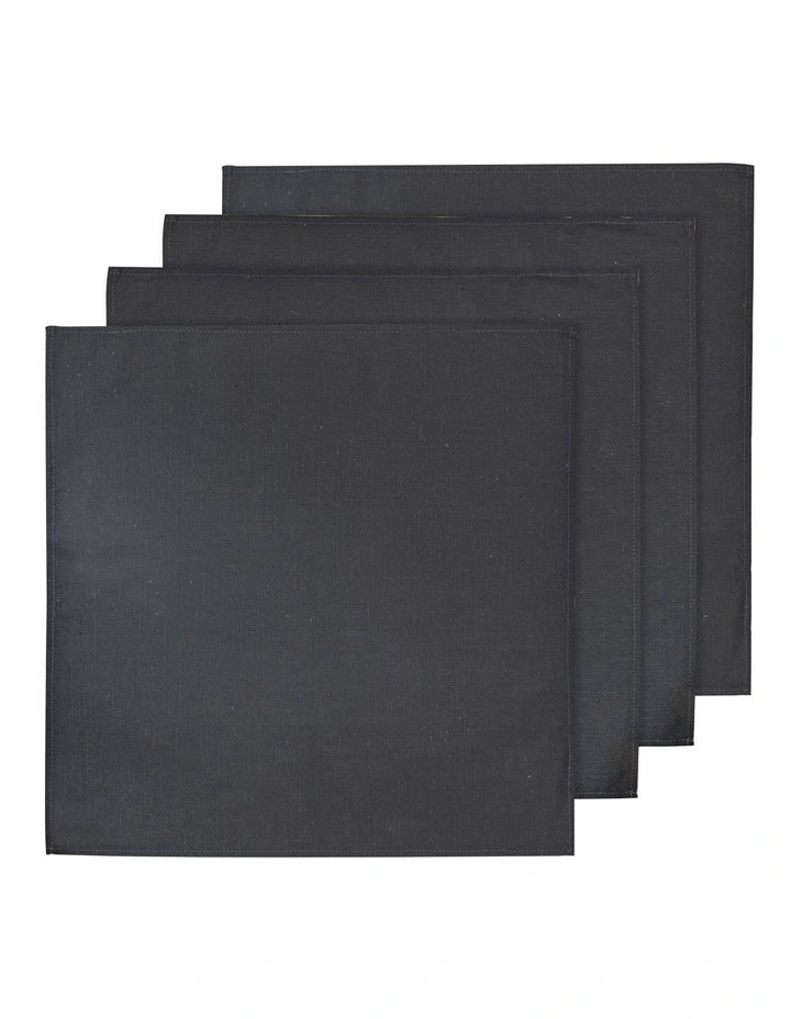 Seno Napkins 4 Pack in Charcoal