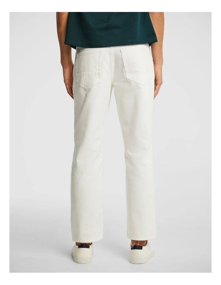 Alva Wide Fit Jean in Oyster White