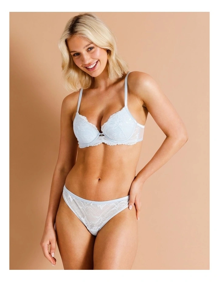 Harlow Luxe Push Up Bra in Ice Blue