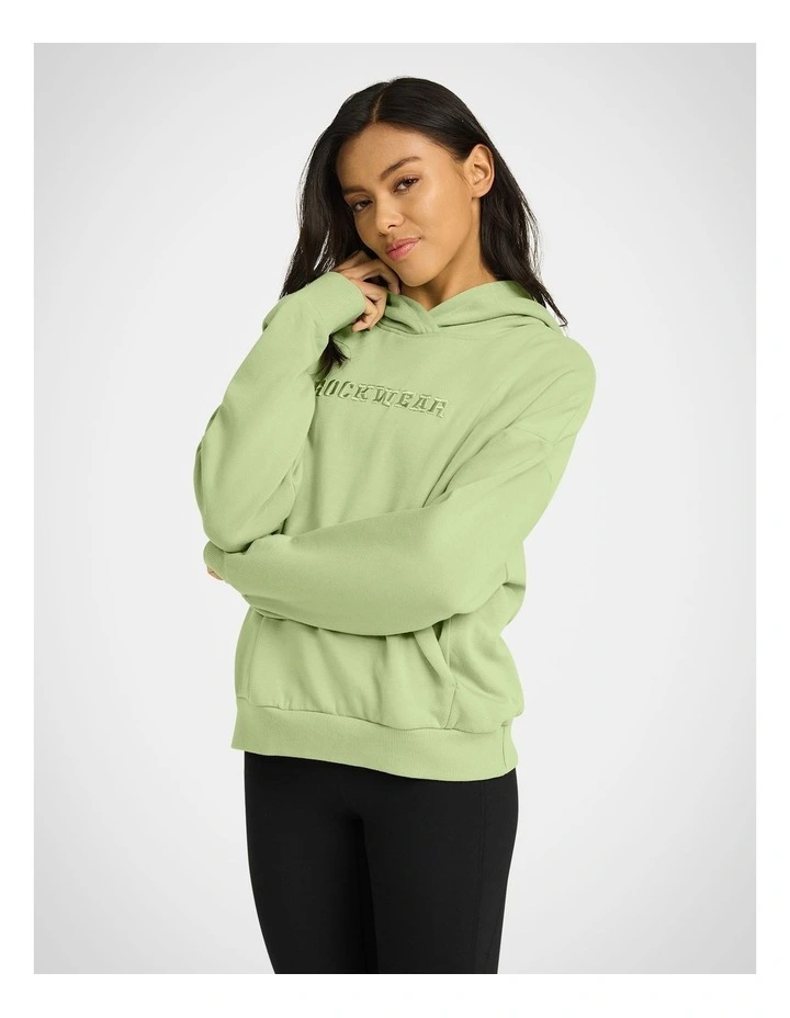 Wind Down Fleece Hoodie in Apple