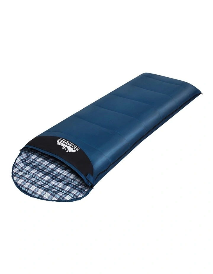 Single Camping Thermal Sleeping Bag in Blue