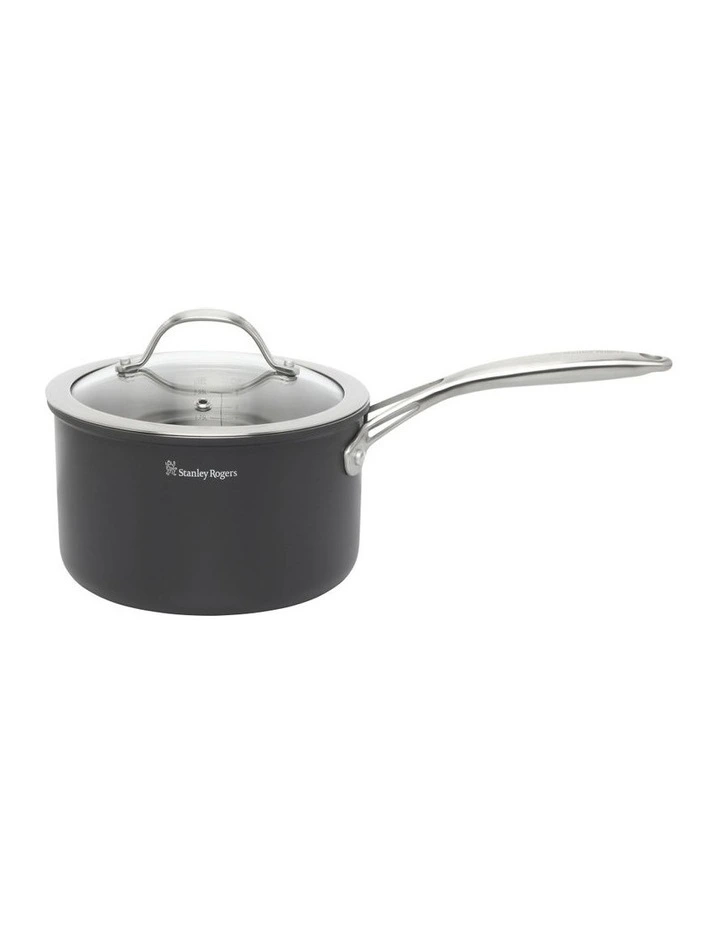 Bi-Ply Professional Saucepan 18cm/2.25L in Black