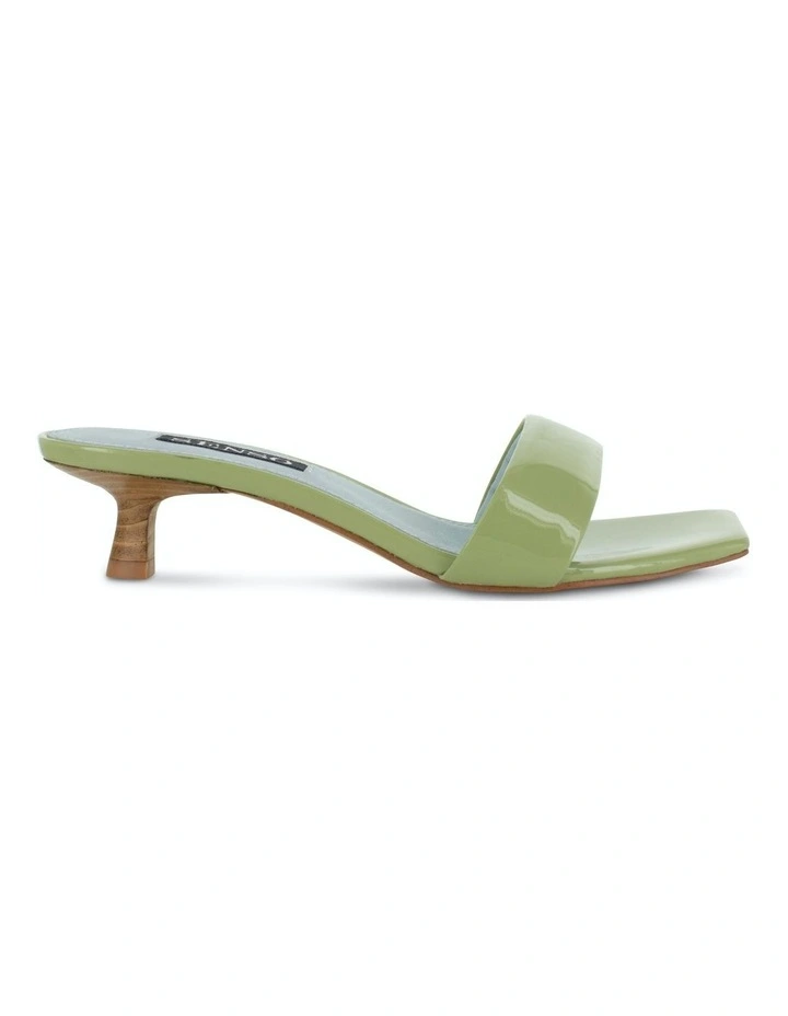 Trina I Heeled Mules in Green