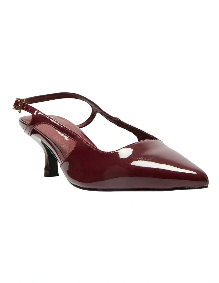 Verve Heeled Shoes in Cherry Patent