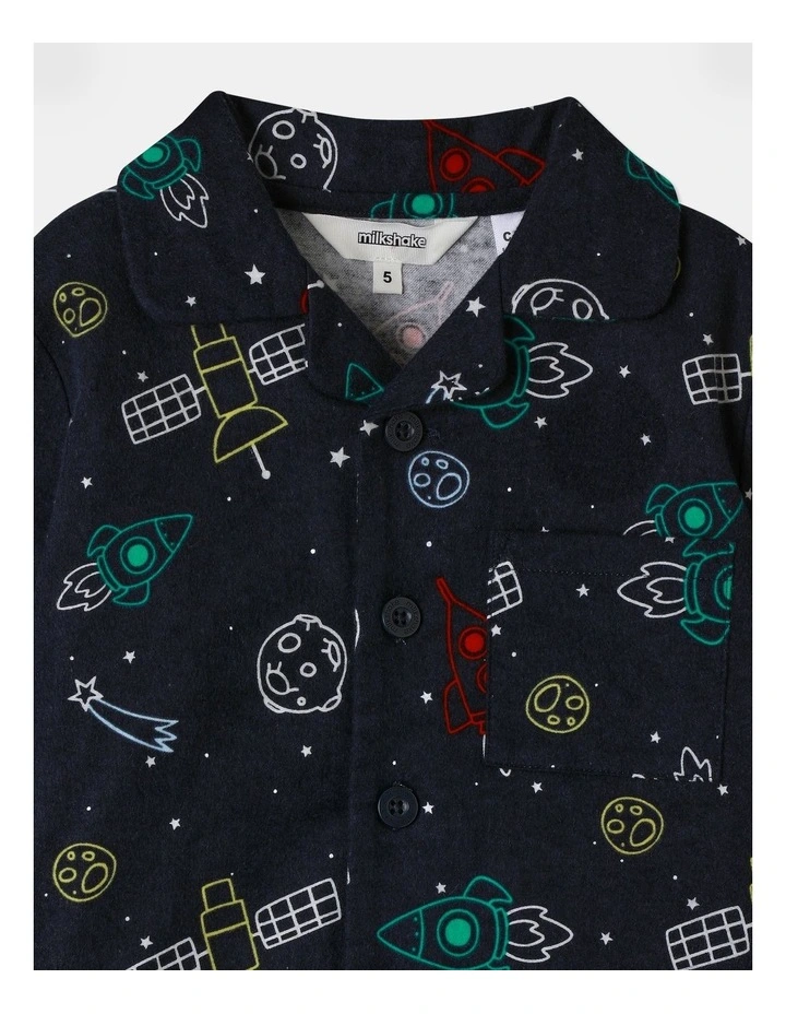 Space Pyjama Set in Navy