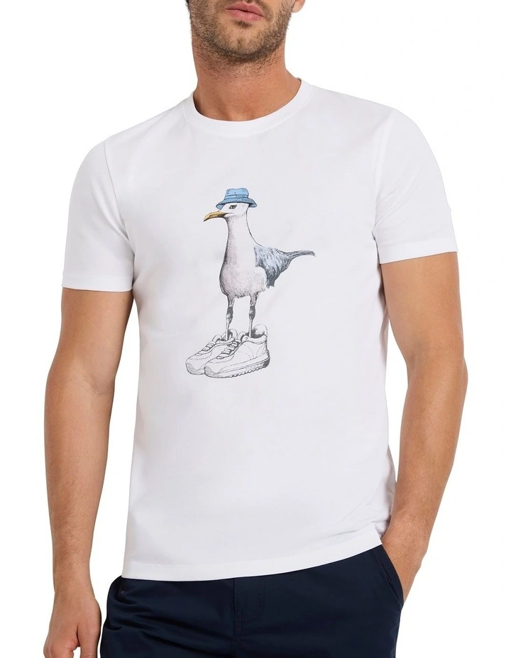 Gulls Tee in White