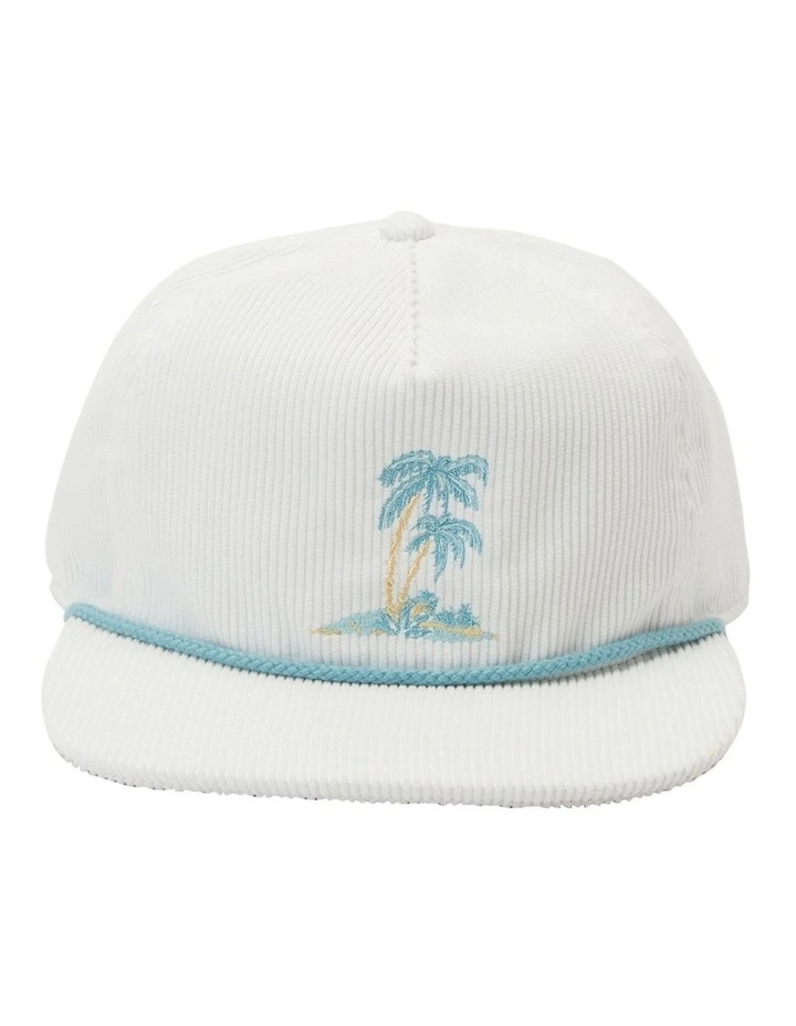 No Vacancy Strapback Cap in Snow White