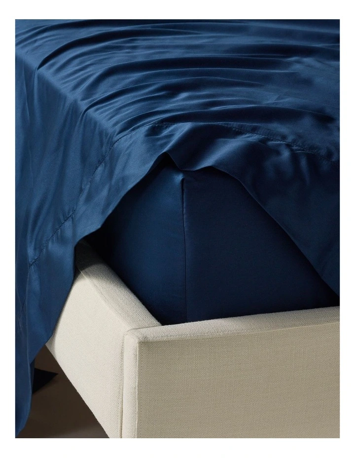 Diana 400TC Egyptian Cotton Sateen Sheet Separates in Navy