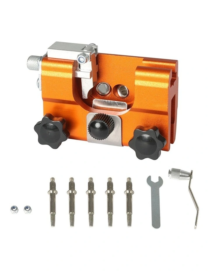 Portable Chainsaw Sharpener Jigs With 5 Grinding Head Tool in Yellow