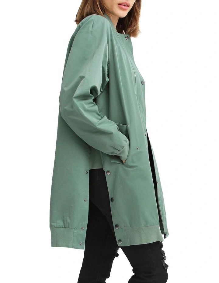 Chasing You Long Bomber Jacket
