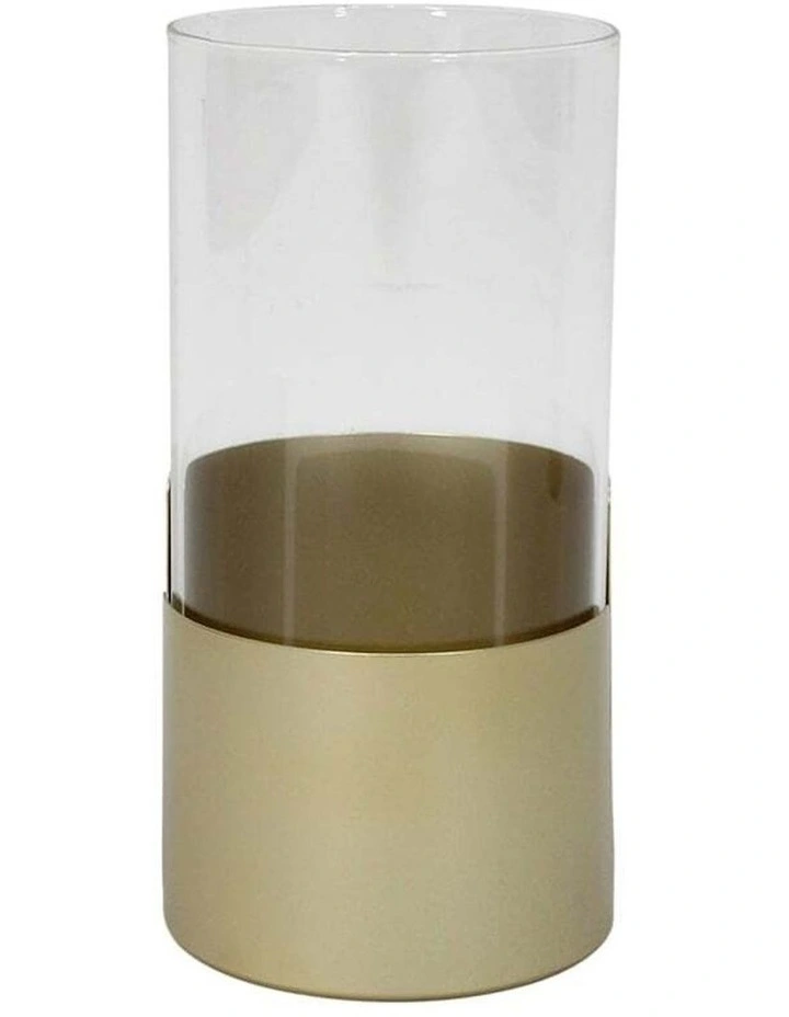 Pillar Candle holder 25cm in Gold