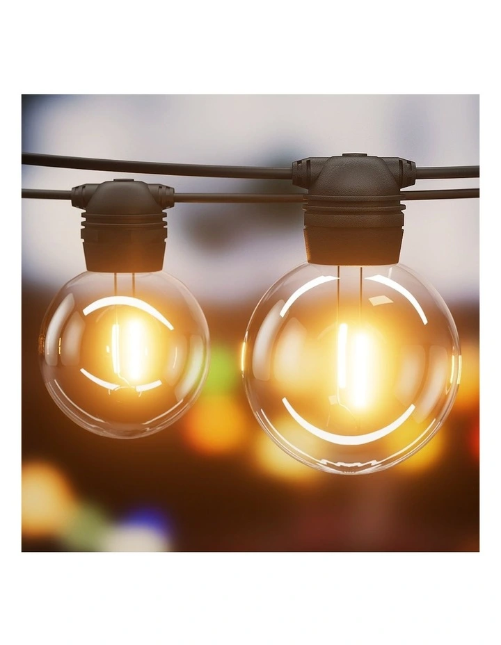 Solar Festoon LED Lights Outdoor 41m String Light Wedding Party Christmas Decor