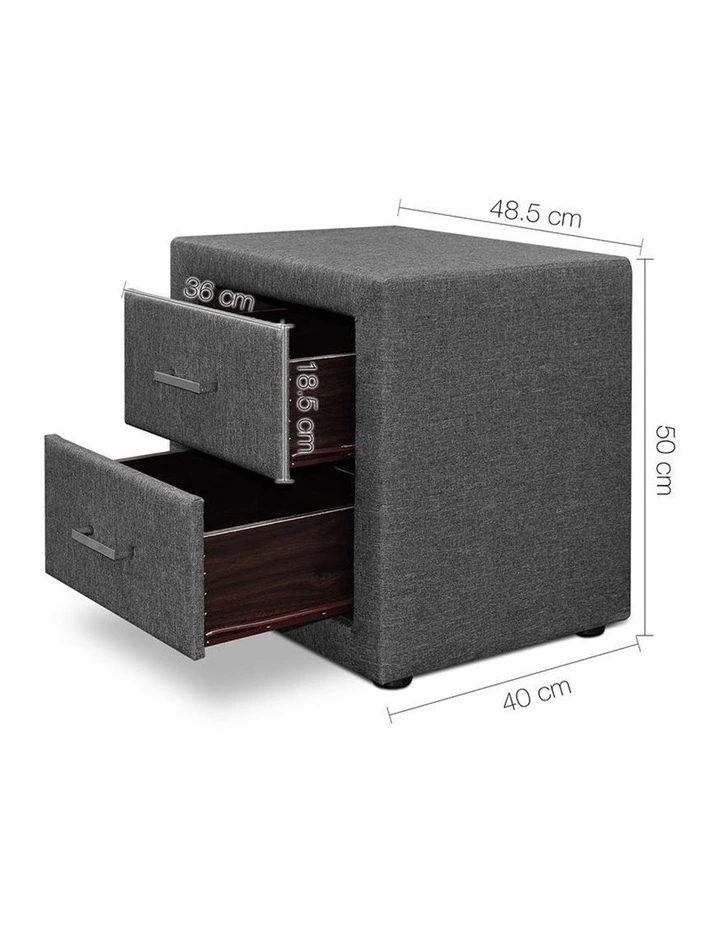 Fabric Bedside Table