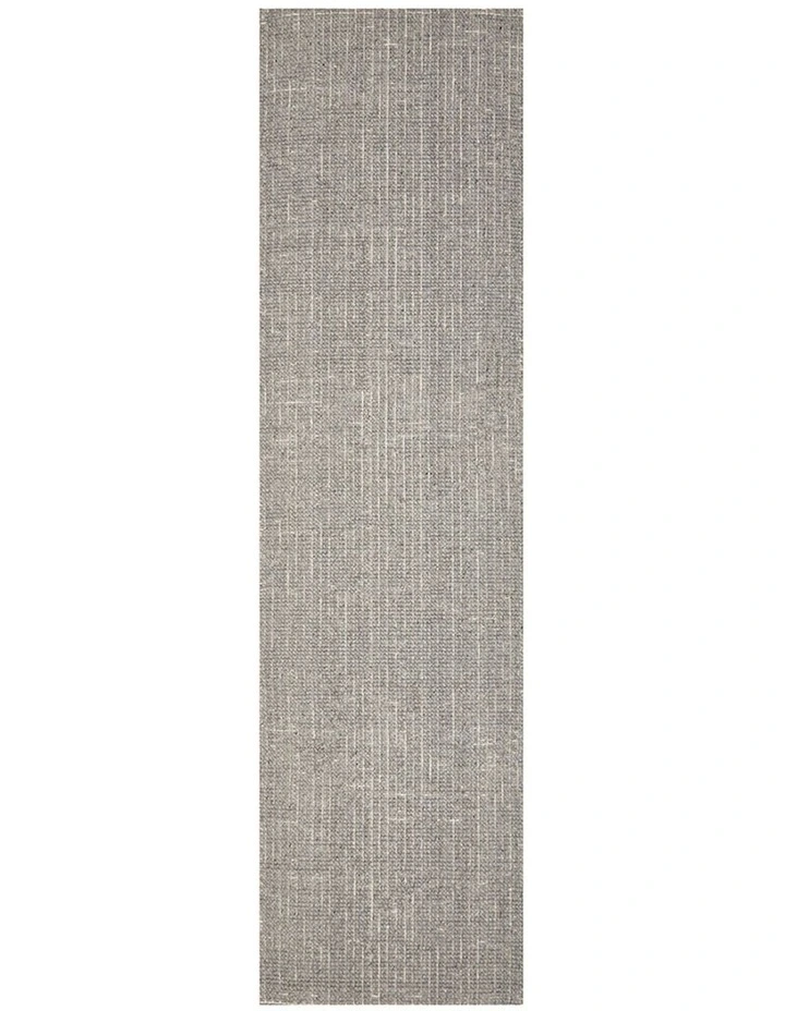 Madras Parker Dove Runner Rug in Grey