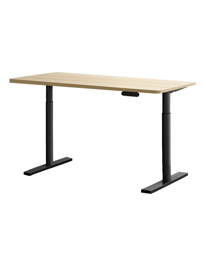 Motorised Electric Standing Desk 120cm in White Oak