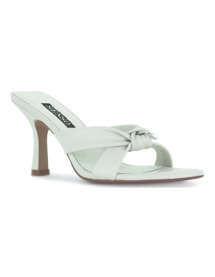 Umbra Heeled Mules in White