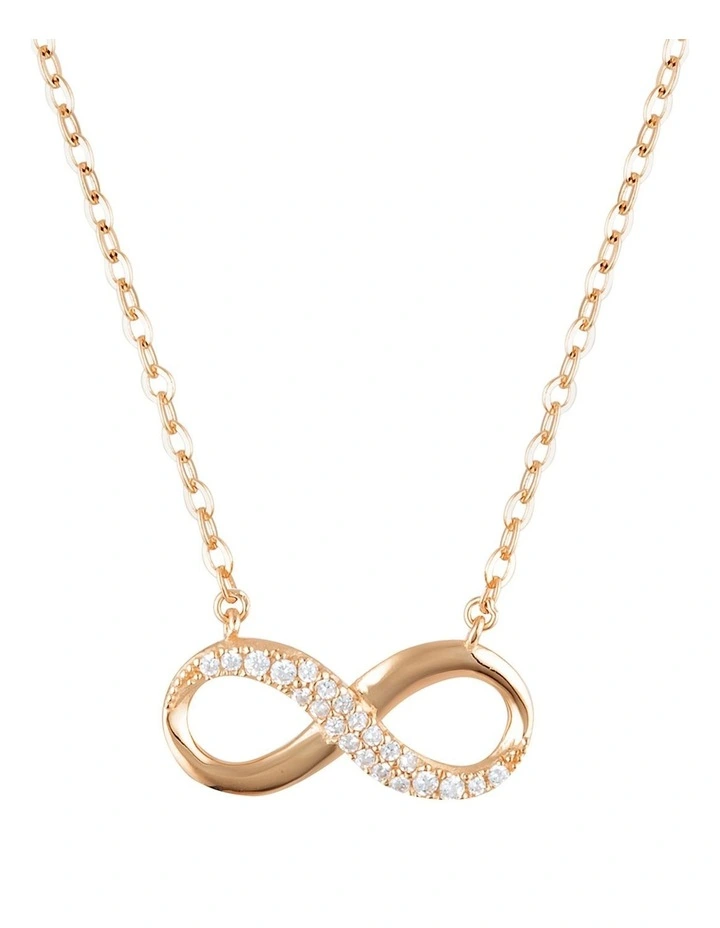 Forever Infinity Pendant Rose Gold Necklace