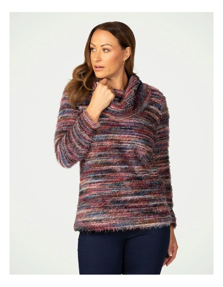 Zhivago Cowl Neck Top in Pink
