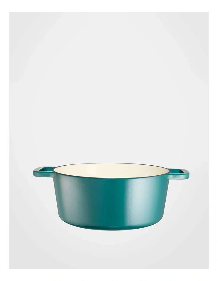 Cast Iron Casserole with Lid 28cm 5.9lt Gloss Sage