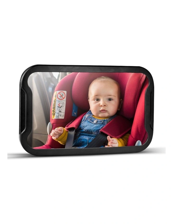 Baby Infant Back View Facing Car Safety Mirror for Back Seat in Black