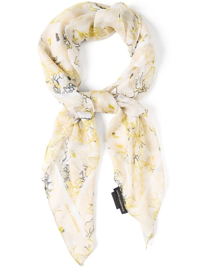 Siara Modal Scarf in Ivory Multi