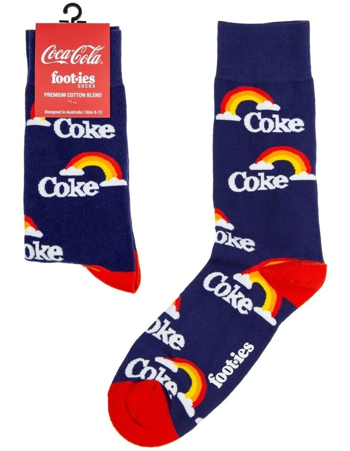 Coke Skies Socks in Navy
