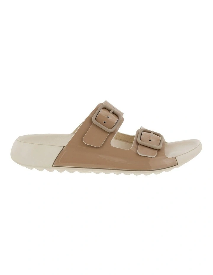 Cozmo Leather Sandal in Beige