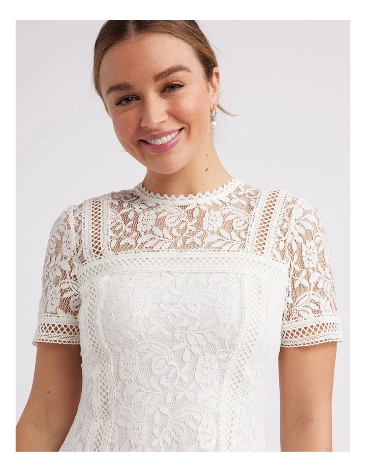 Lacie Dress in Ivory