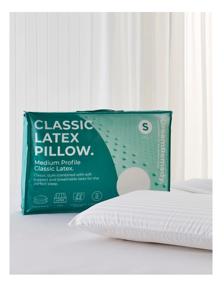 Latex Classic Pillow in White