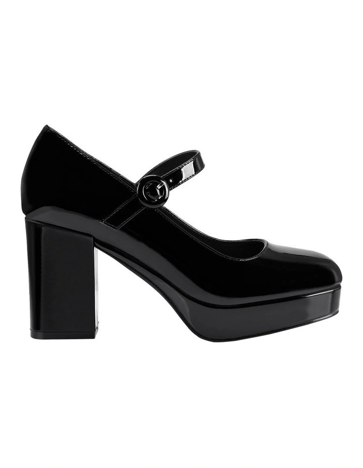Hennessy Mary Jane Platforms in Black Patent