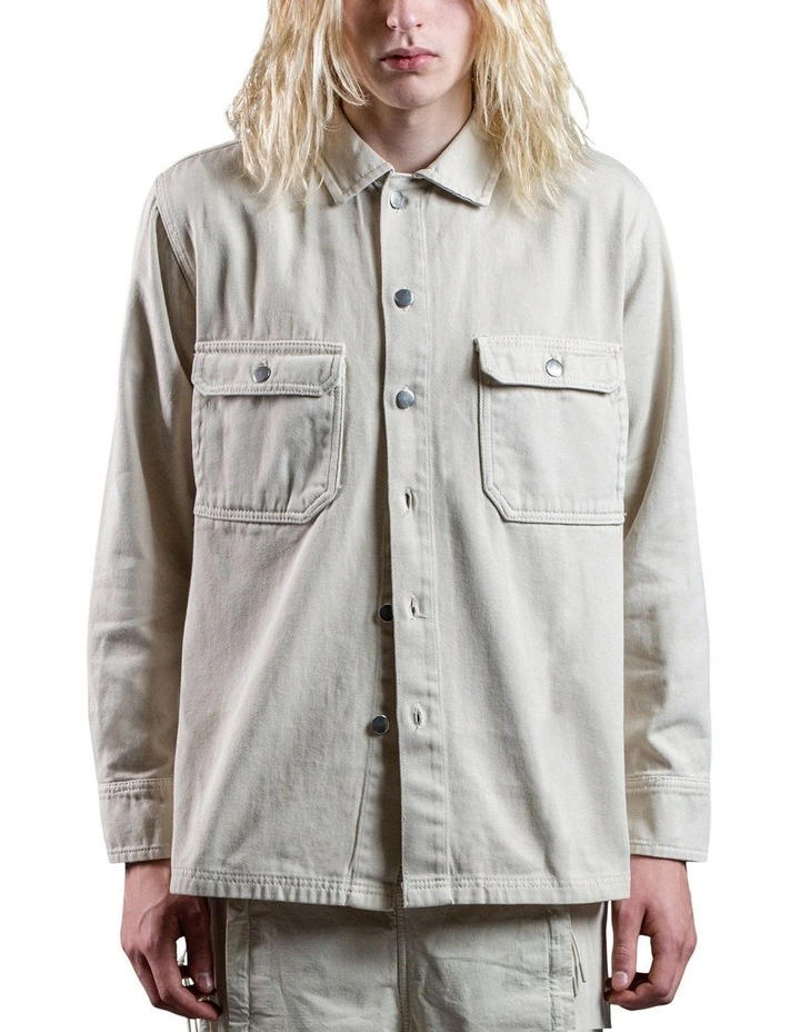 Reyner Overshirt in Bone White