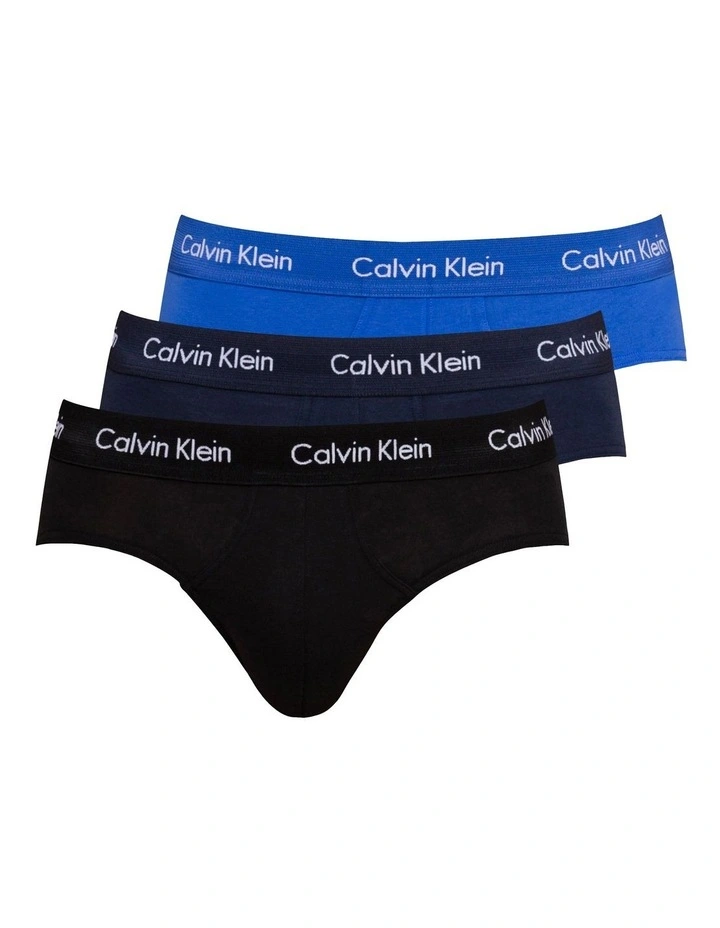 Cotton Stretch Brief 3 Pack in Multi