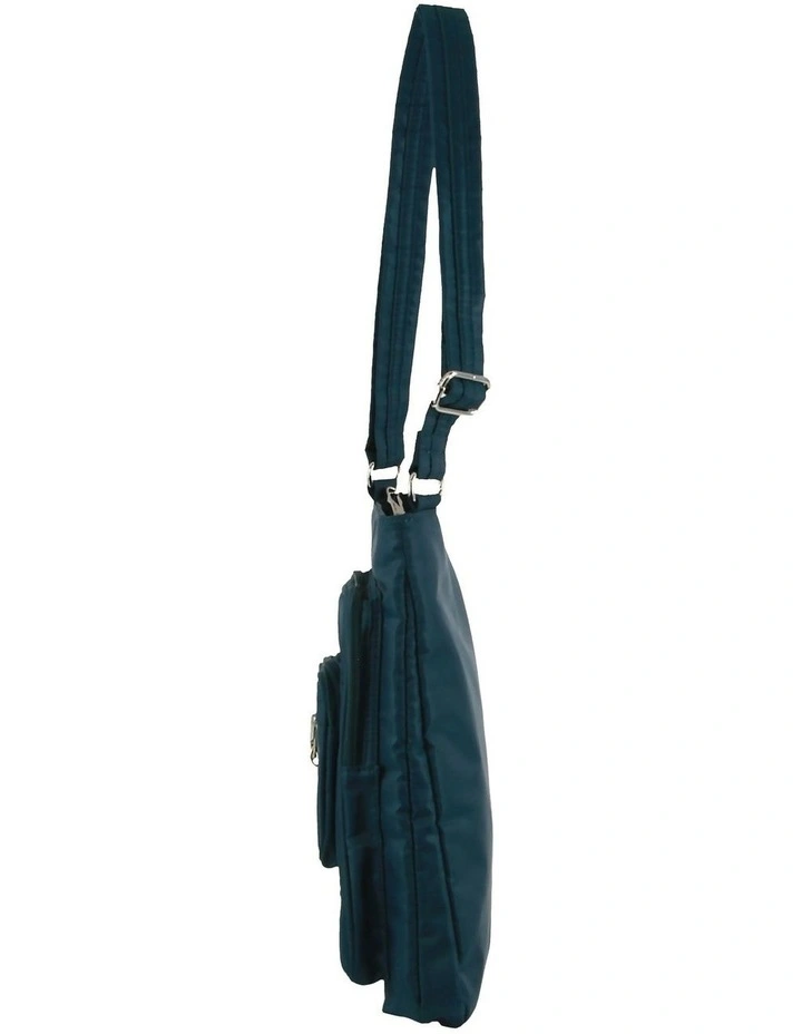Anti-Theft Cross Body Bag in Teal