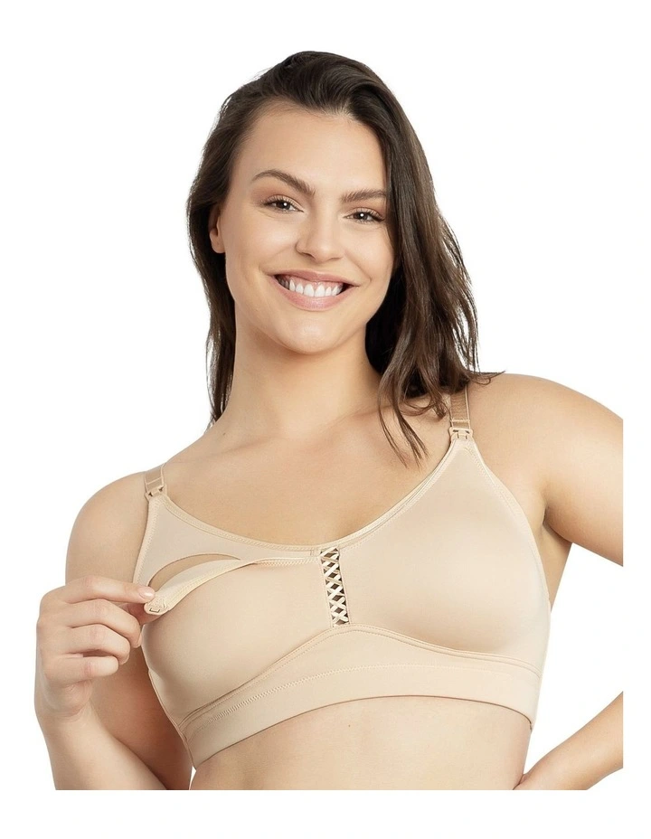 Erika Seamless Wirefree Nursing Bra in Bare