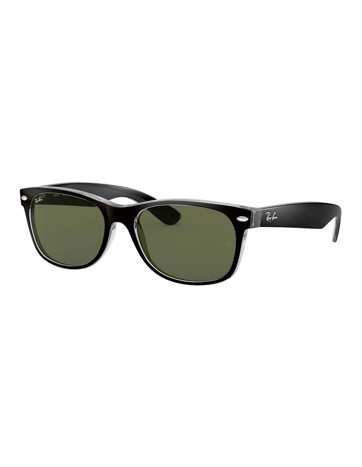New Wayfarer Color Mix Black RB2132 Sunglasses