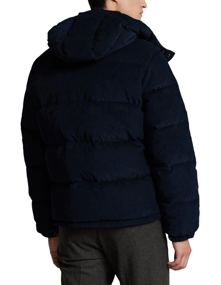 The Wainwright Corduroy Down Jacket in Navy