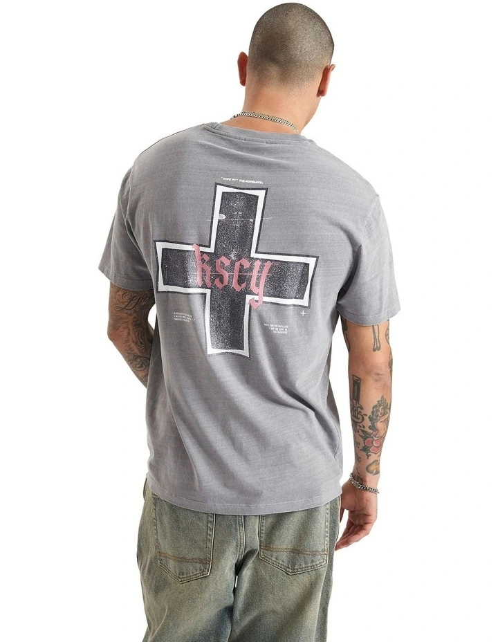 Hope Relaxed Tee in Pigment Frost Grey