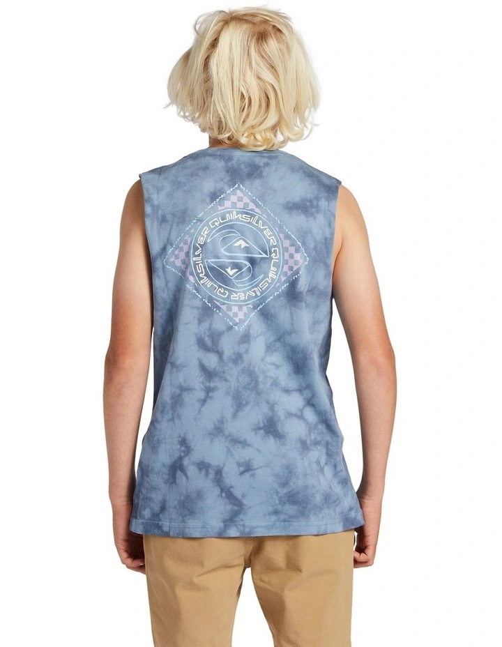 Splitting Hairs Sleeveless Muscle T-shirt in Bering Sea