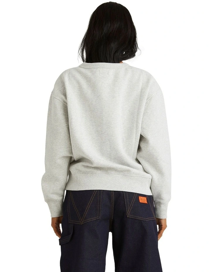 I Don't Care Sweatshirt in Light Marle