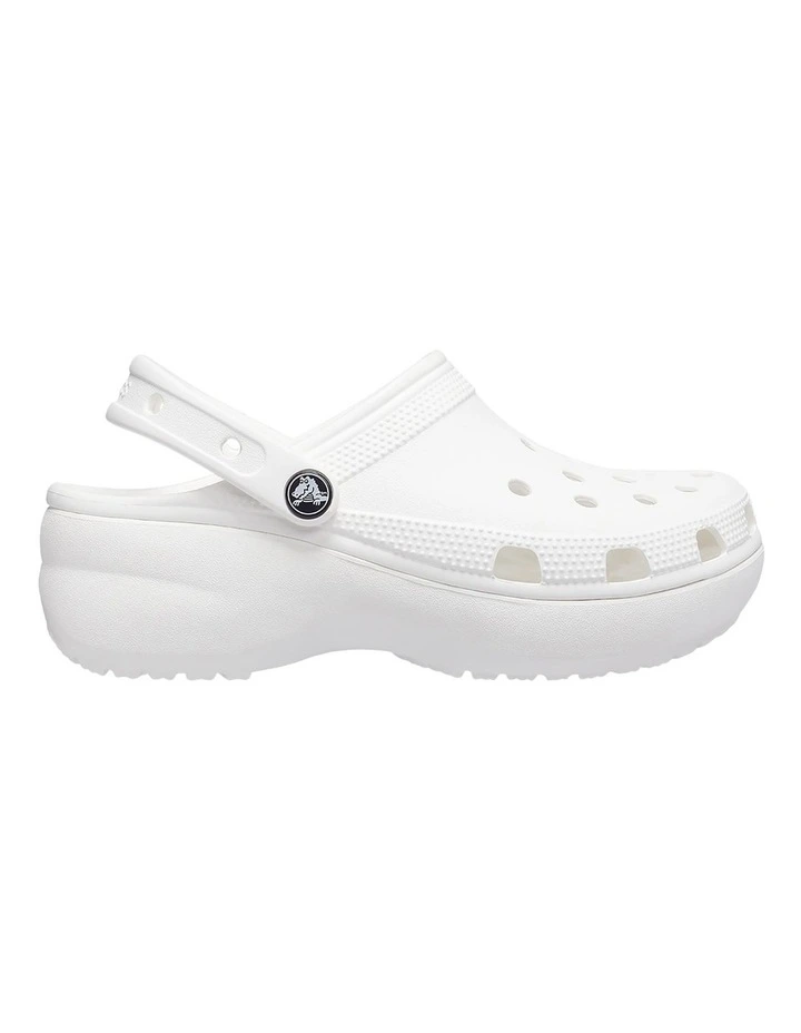 Classic Platform Clog in White