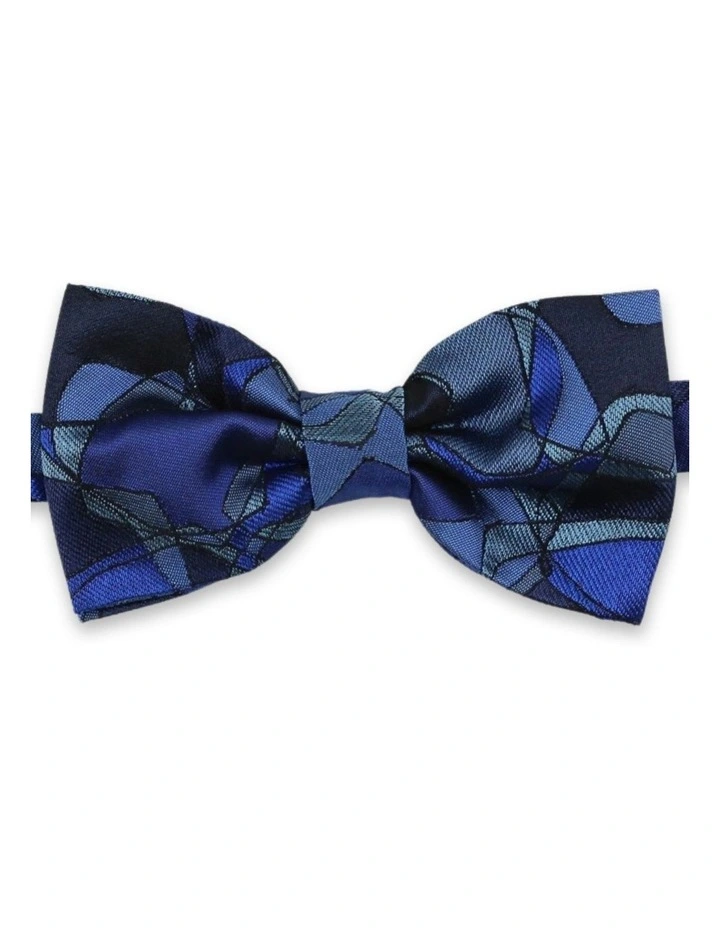Garsi Pattern Bow Tie in Blue
