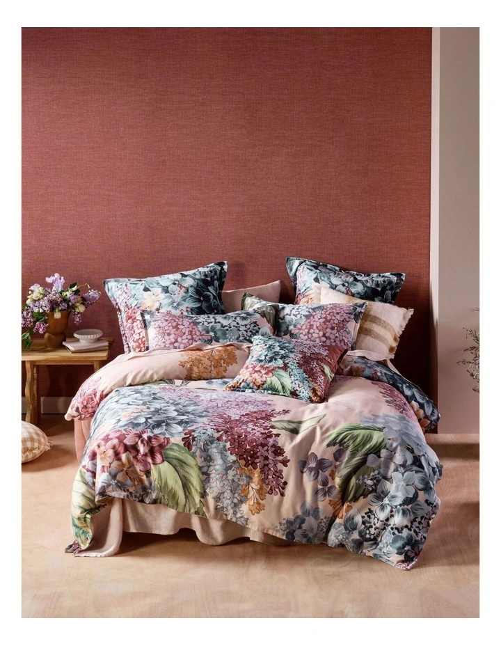 Polly Quilt Cover Set in Rose