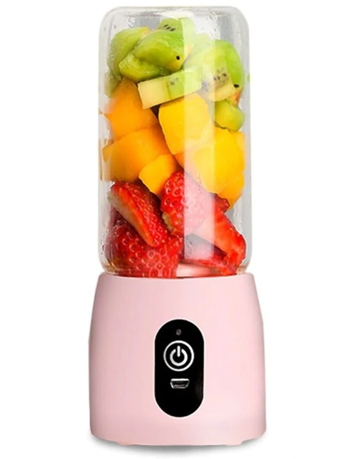 Portable Mini USB Rechargeable Fruit Mixer Juicer in Pink