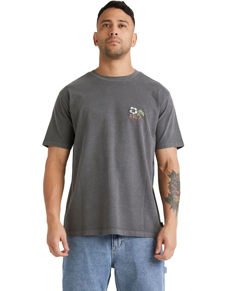 Floral Parks T-shirt in Smoke