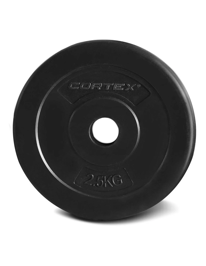 2.5kg EnduraShell 25mm Standard Plates Set of 4 in Black