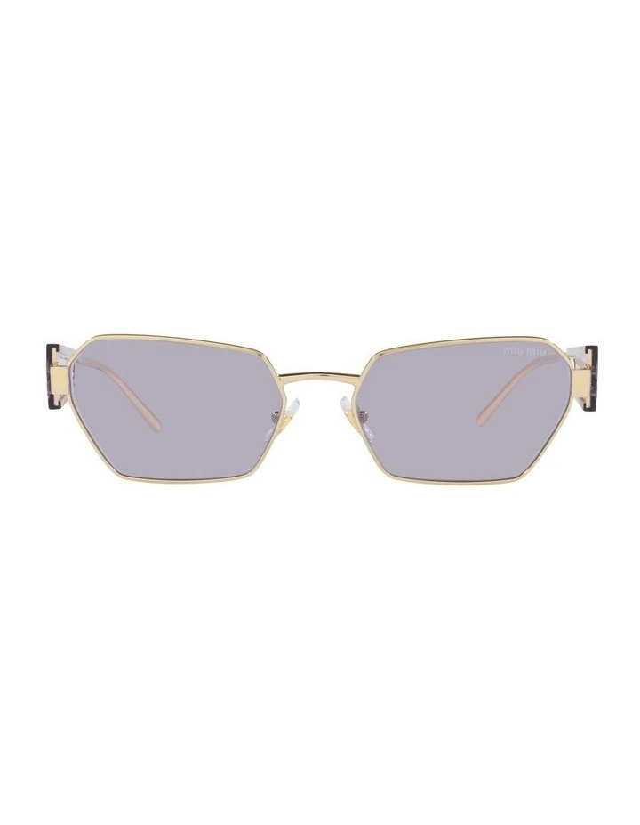 MU 53WS Gold Sunglasses