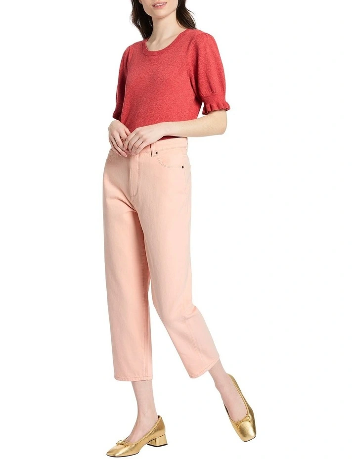 Momo Mum Jeans in Champagne