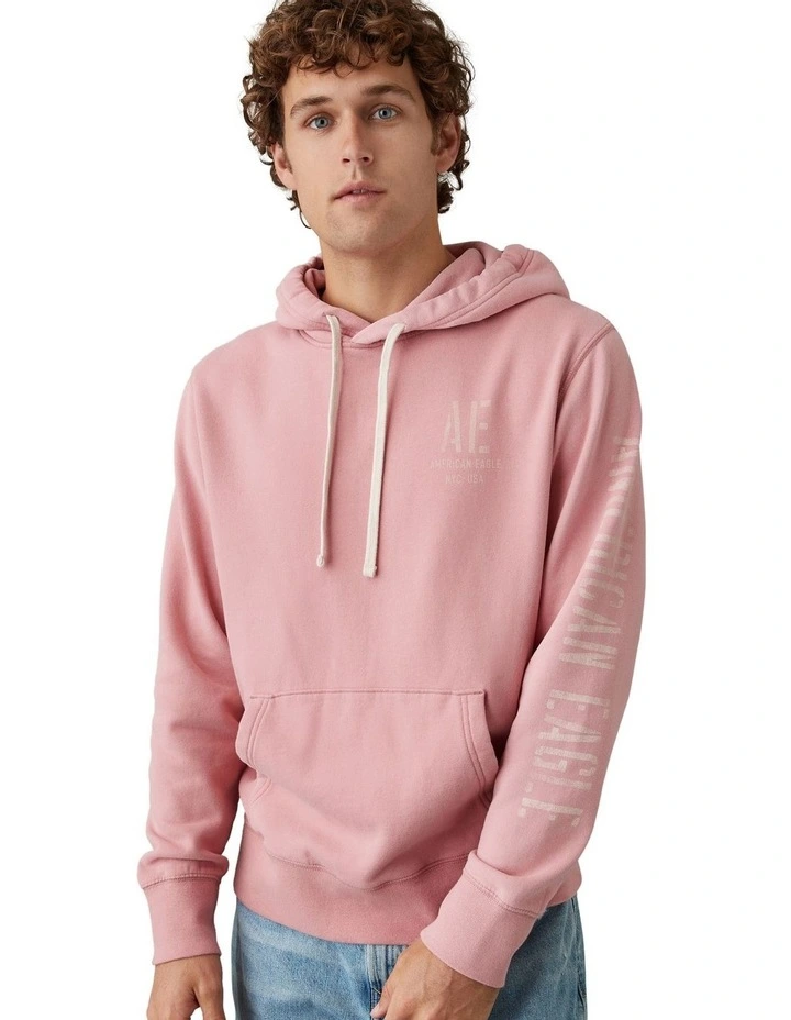 Super Soft Graphic Hoodie in Pink