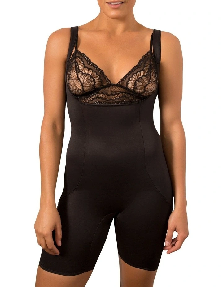 Back Magic Long Leg Torsette in Black